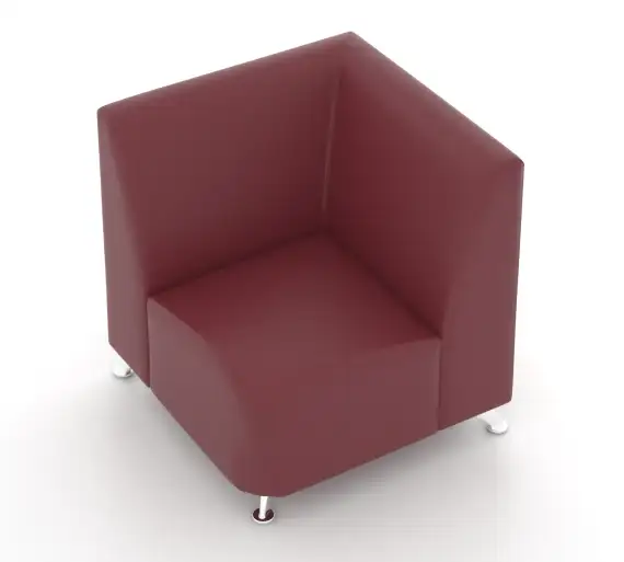 Угловой прямоугольный модуль Интер Хром