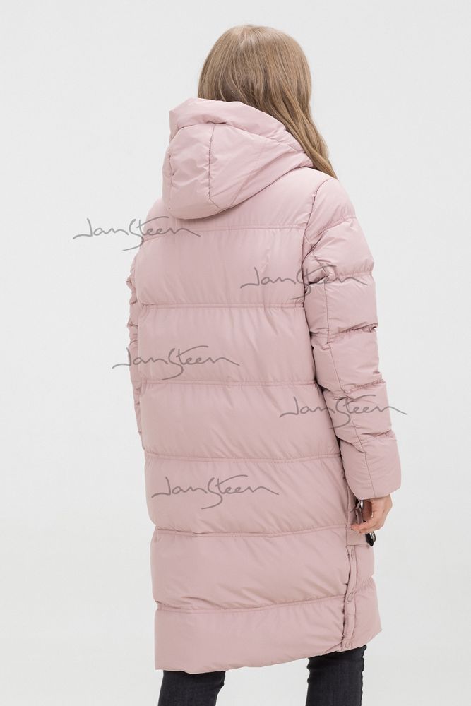 Зимнее пальто розового цвета JAN STEEN, био-пух 320 гр/м2
