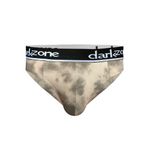 Мужские трусы брифы бежевые с принтом DARKZONE DZN6392