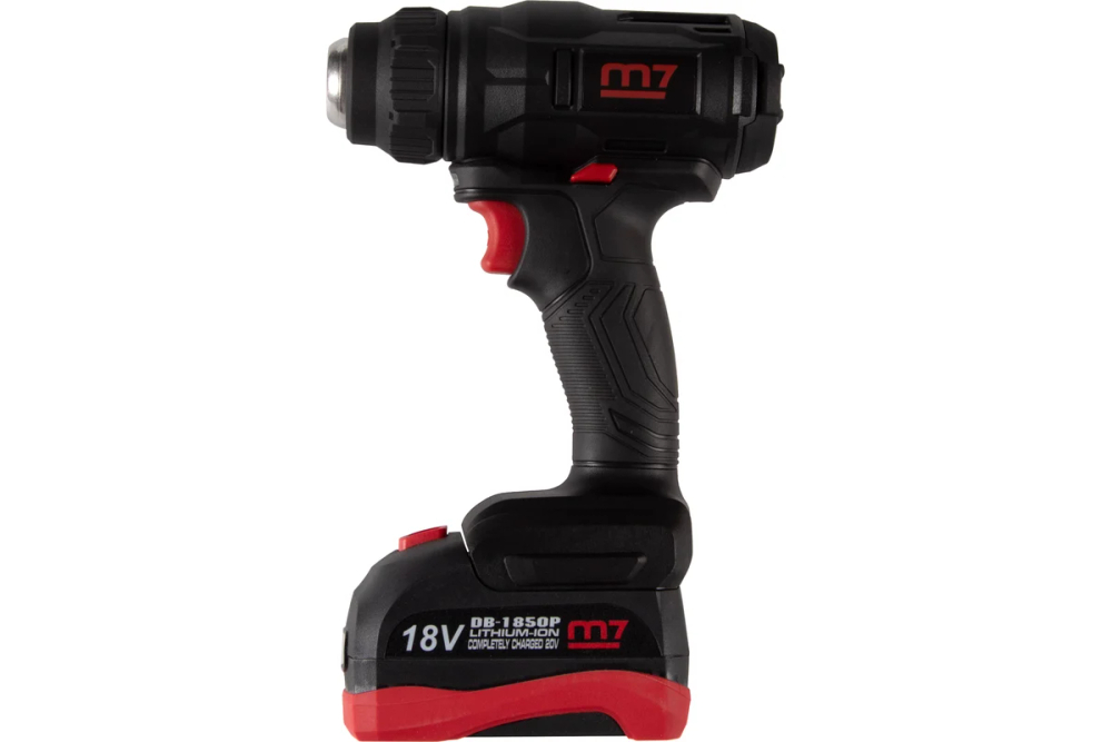 Аккумуляторный термофен,18 В, 7 предметов MIGHTY SEVEN DHG-101A