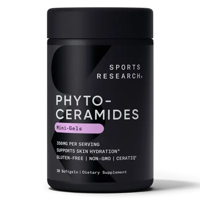 Фитокерамиды для кожи, Phytoceramides skin hydration, Sports Research, 30 капсул
