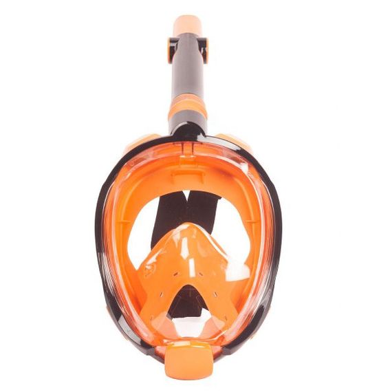 Маска детская полнолицевая Sargan Галактика премиум черная/оранжевая