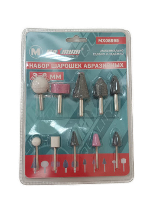 Набор шарошек абразивных штифр 3-6 мм (10 предметов)
