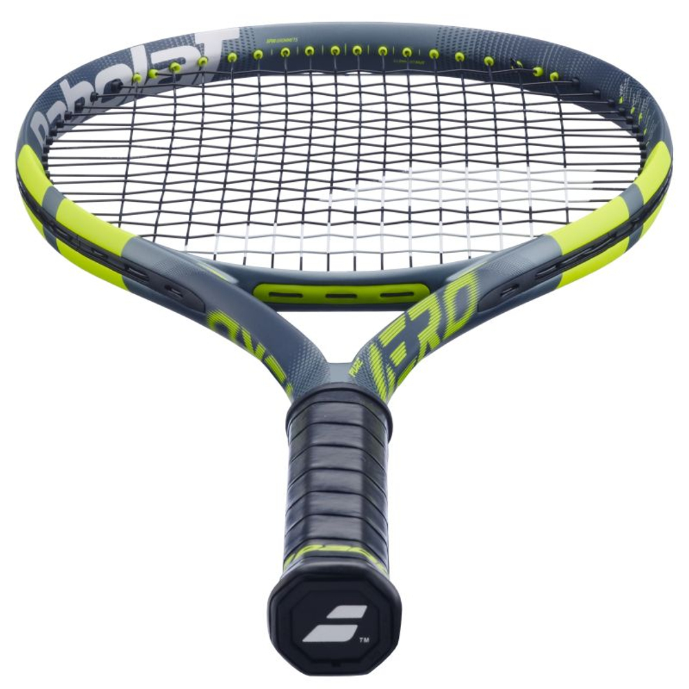 Теннисная ракетка Babolat Pure Aero Gen-9 - metallic dark forest/yellow + струны