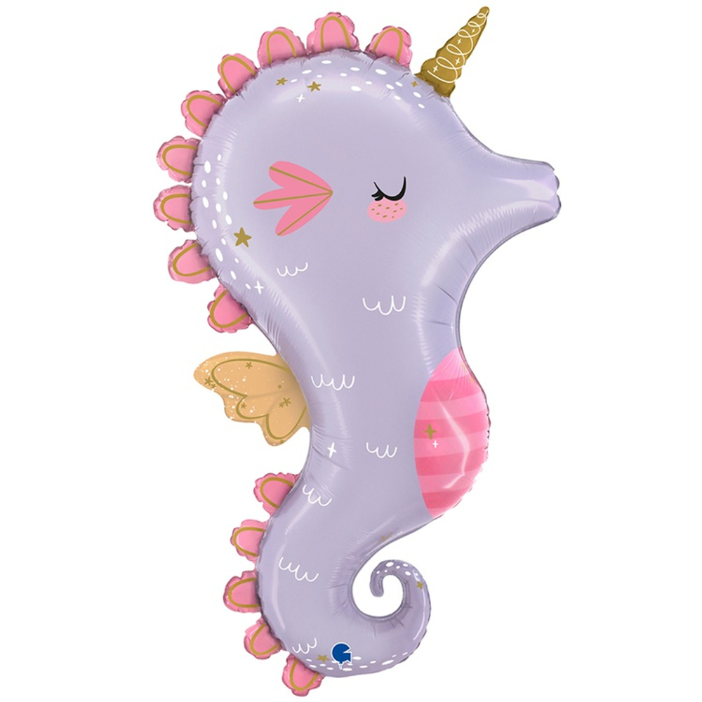Фольгированный шар-фигура «Волшебный морской конек», 91 см