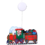 Фигура светодиодная «Дед Мороз в паровозе» 15*25 см (батарейки 3 ААА), 1 режим