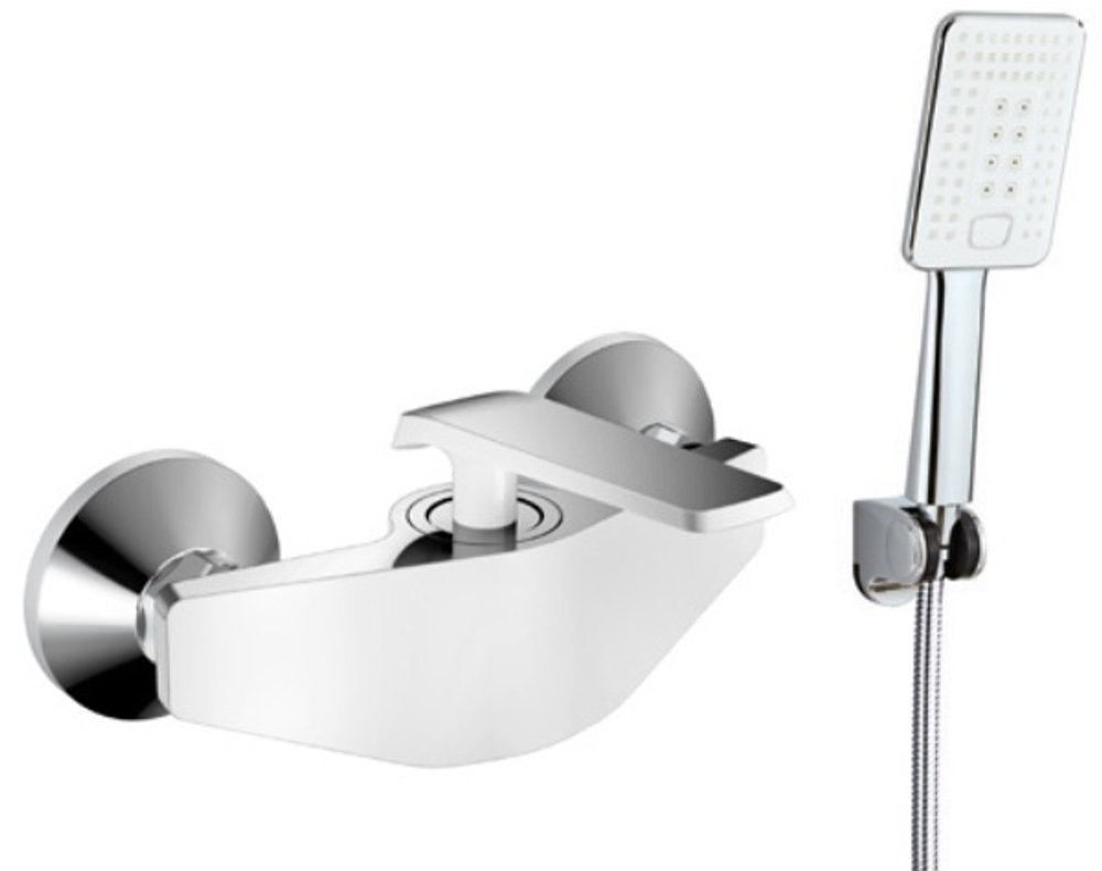 333561-F Смеситель од. для душа (бел/хром) ViEiR (10/1шт)