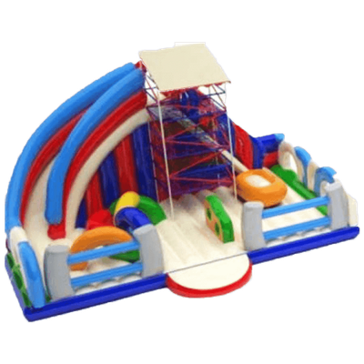 Детский надувной батут-горка "Паутинка"