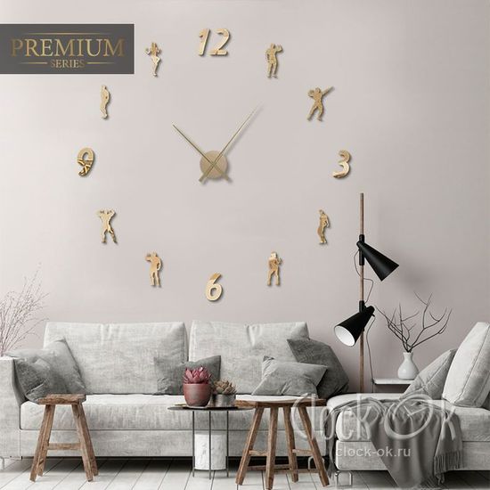 Настенные 3D часы Fitness