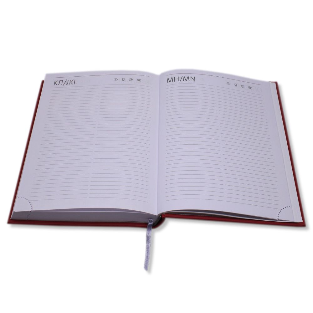 Ежедневник Lediberg Tucson Бордовый