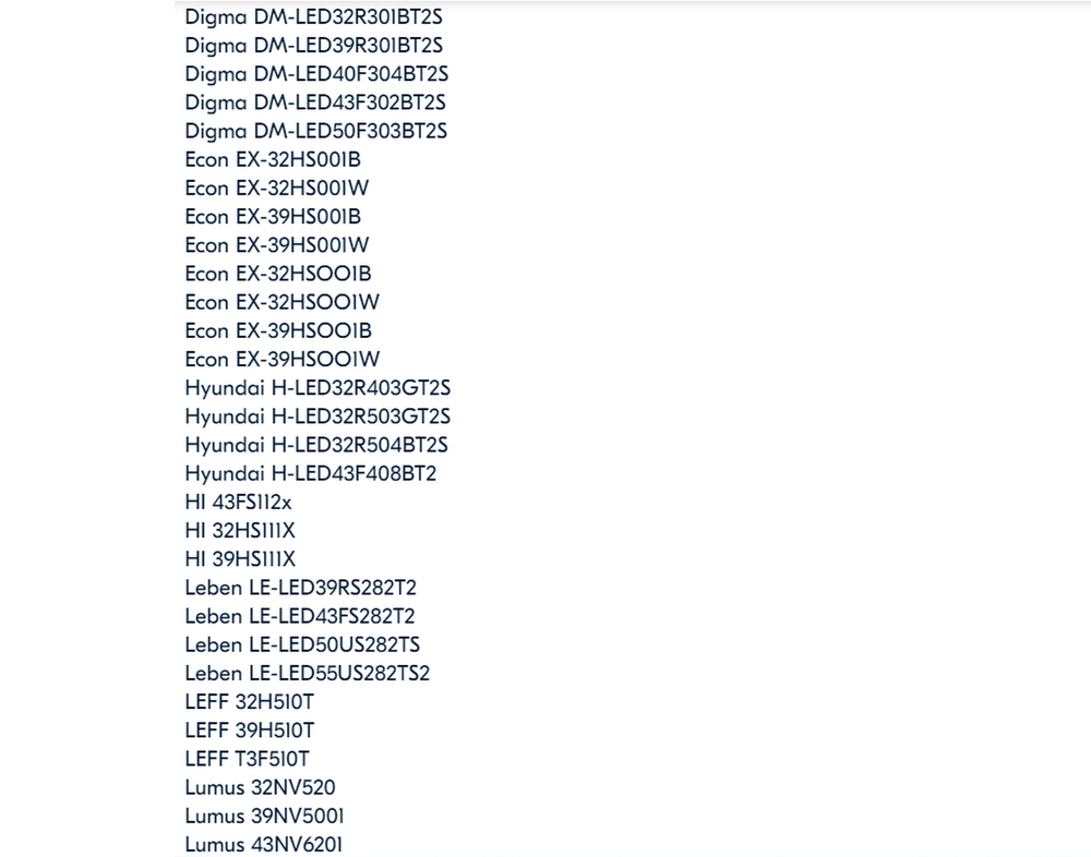 Пульт универсальный RS41-MOUSE (STV-LC32ST3001F)