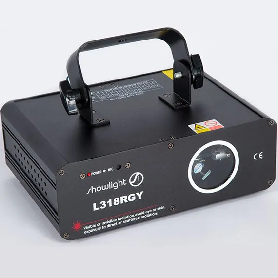 SHOWLIGHT SL318 RGY трехцветный лазерный эффект, 150 мВт