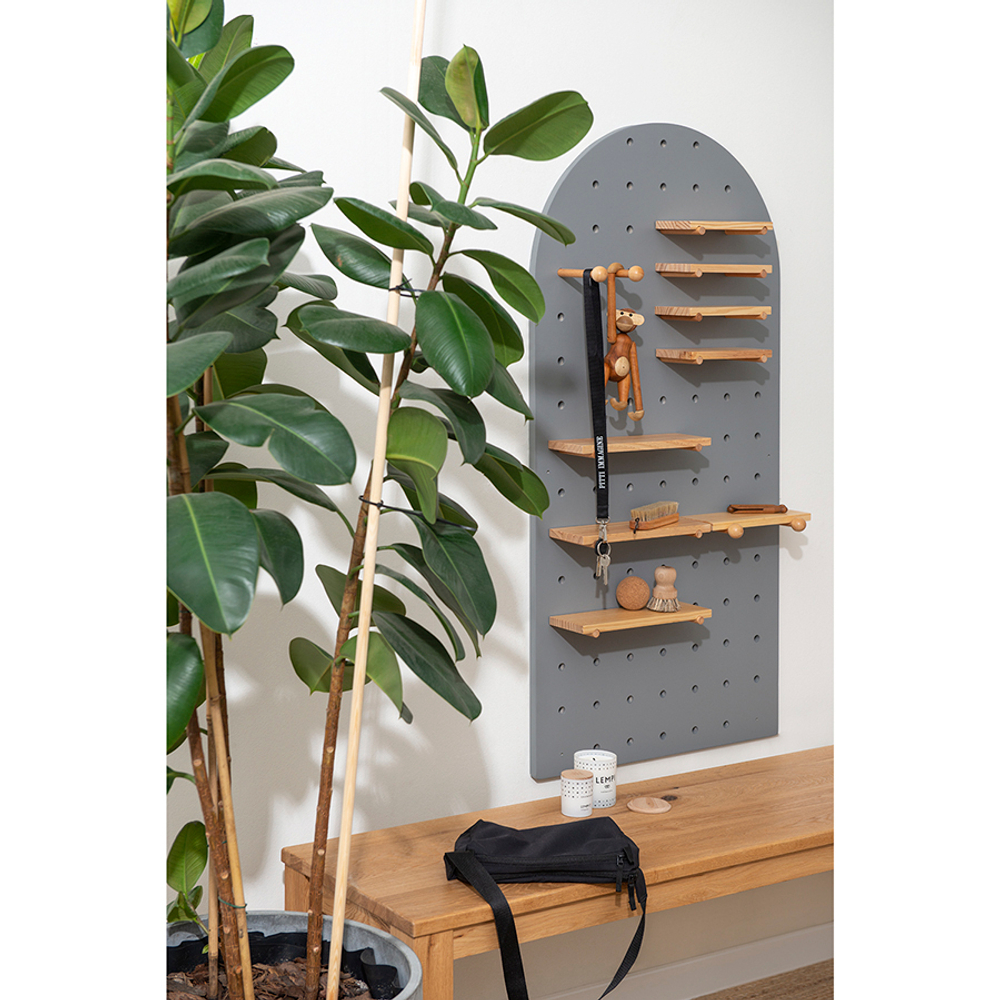 Полка настенная 60х120см Bergenson Bjorn Shely светло-серая