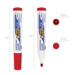 Маркер стираемый для белой доски КРАСНЫЙ, BIC "Velleda", 1,4-5 мм, эргономичный корпус, 904939