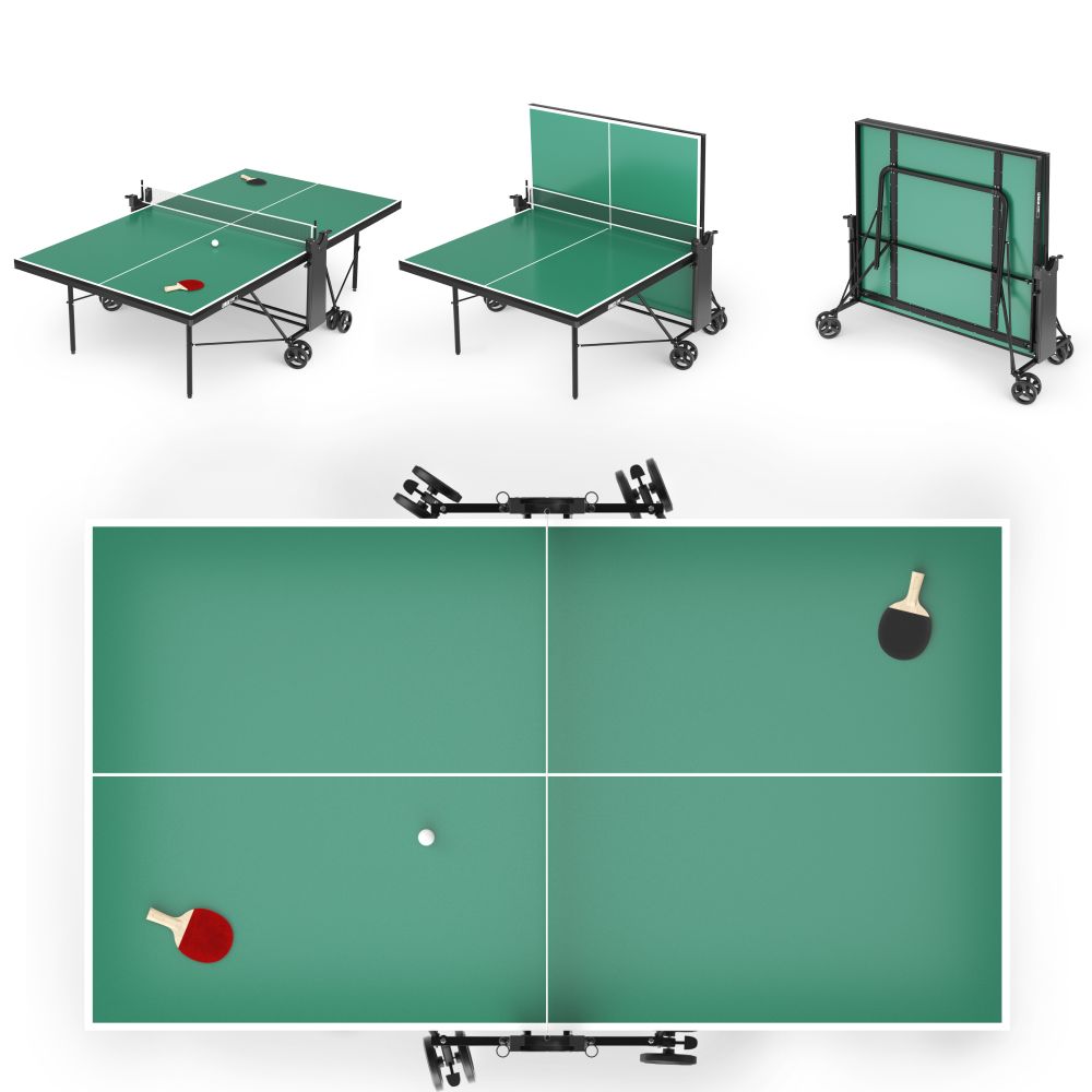 Теннисный стол UNIX Line Compact indoor 18mm MDF (Green)