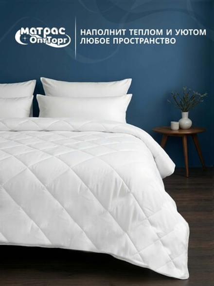 Одеяло для гостиницы кассетного типа (наполнитель: лебяжий пух 300гр/м2, чехол: микрофибра, 100% пэ)