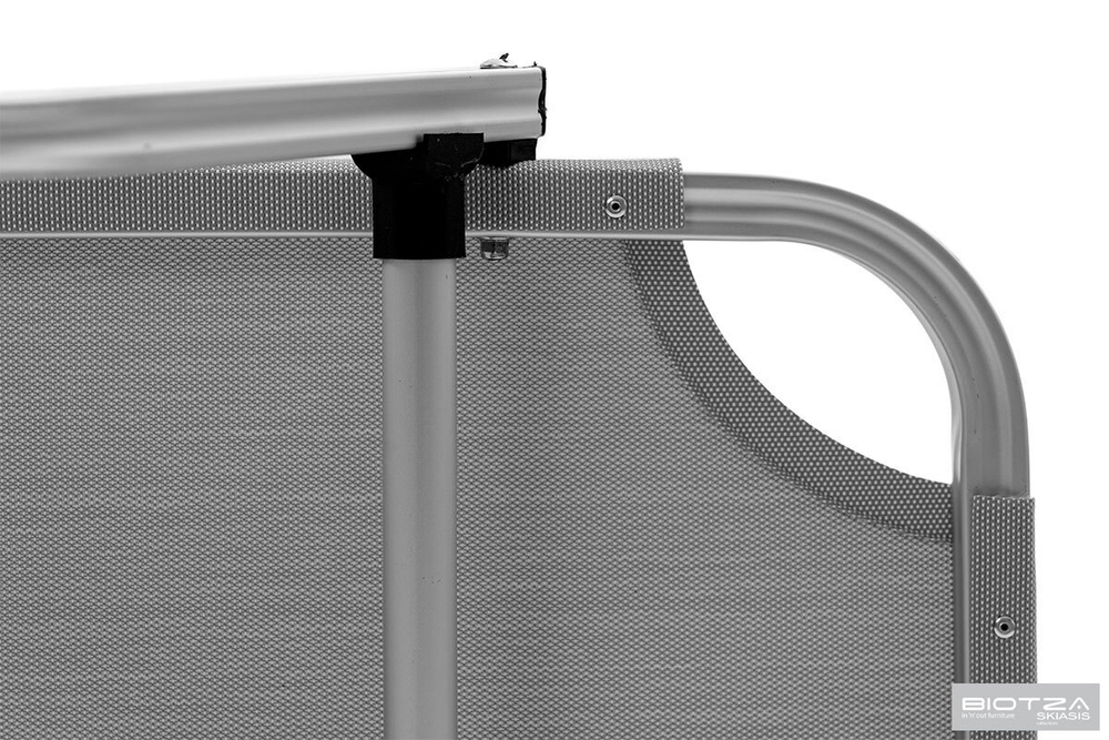 Шезлонг Biotza Dias алюминиевый, серый