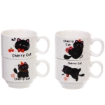 Набор кружек на стойке 200мл «Славные котики»