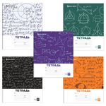 Тетрадь 24 л. BRAUBERG, клетка, обложка картон, ЧЕРТЕЖИ И ФОРМУЛЫ, 403008, 5шт