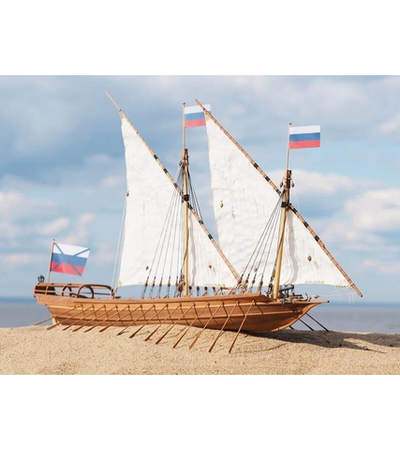 Сборная деревянная модель корабля Technell Азовская скампавея, 1/48