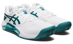 Мужские кроссовки теннисные Asics Gel-Challenger 13 Clay - white/velvet pine