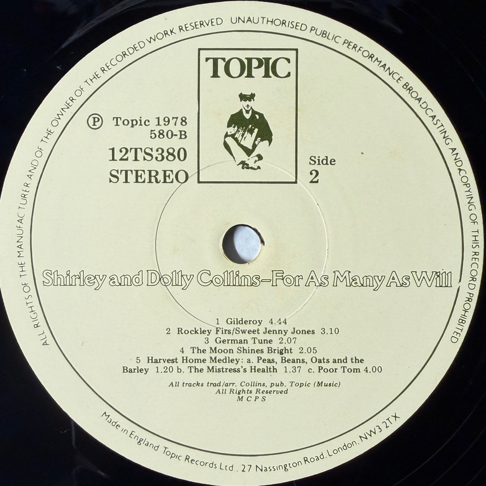 Виниловая пластинка Shirley And Dolly Collins – For As Many As Will LP