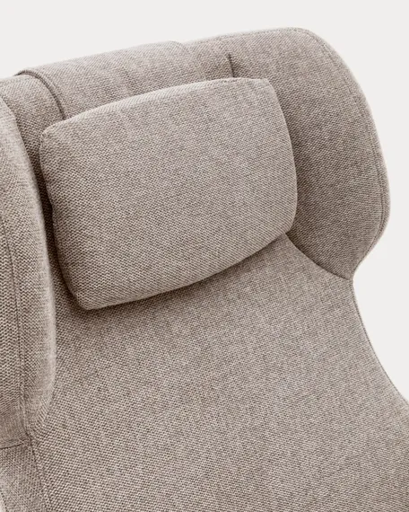 Крутящееся кресло Zalina, бежевый шенилл