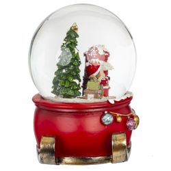GAEM Фигурка декоративная "Рождество" в стекл шаре (ключ, муз), L11 W10 H14 см