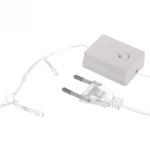 Гирлянда для дома 2,5м 24 лампы LED прозрач.пров.,8 реж, IP-20, Теплый белый