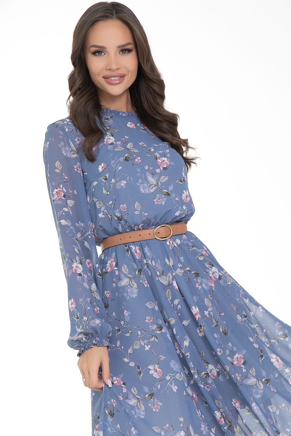 Платье Очарование шифона (блу) Diolche