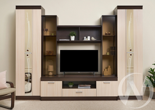 Гостиная Атлантида 2 (венге/дуб беленый)