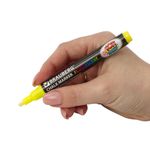 Маркер меловой "POP-ART" ЖЕЛТЫЙ, 3,5 мм, сухостираемый, для гладких поверхностей, BRAUBERG, 151520