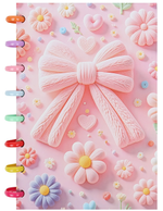 Блокнот 15,5*21см. 80л. клетка "Бантик" на пластиковых кольцах (Darvish)