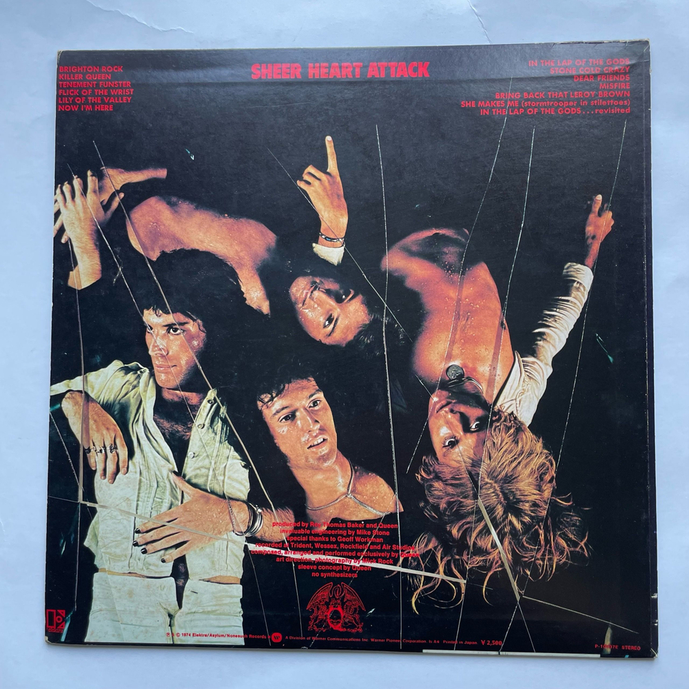 Винтажная виниловая пластинка LP Queen Sheer Heart Attack (Япония 1975) (Без Оби)