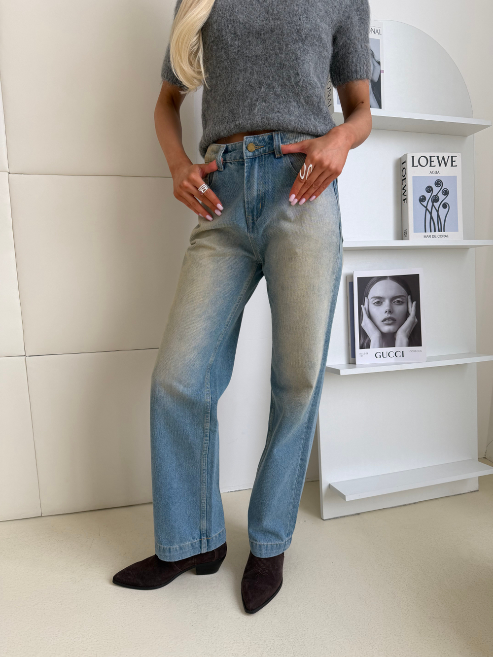 Джинсы Cut голубой