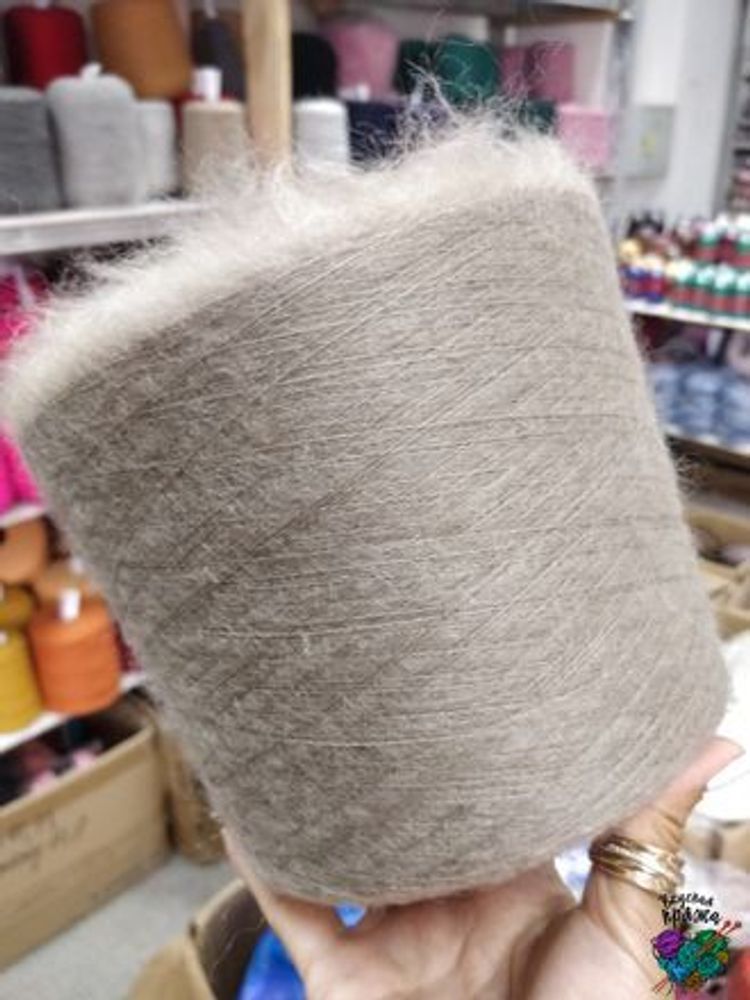 Бежевый, арт. 14, Кид мохер Lotus Yarn Silky Mohair