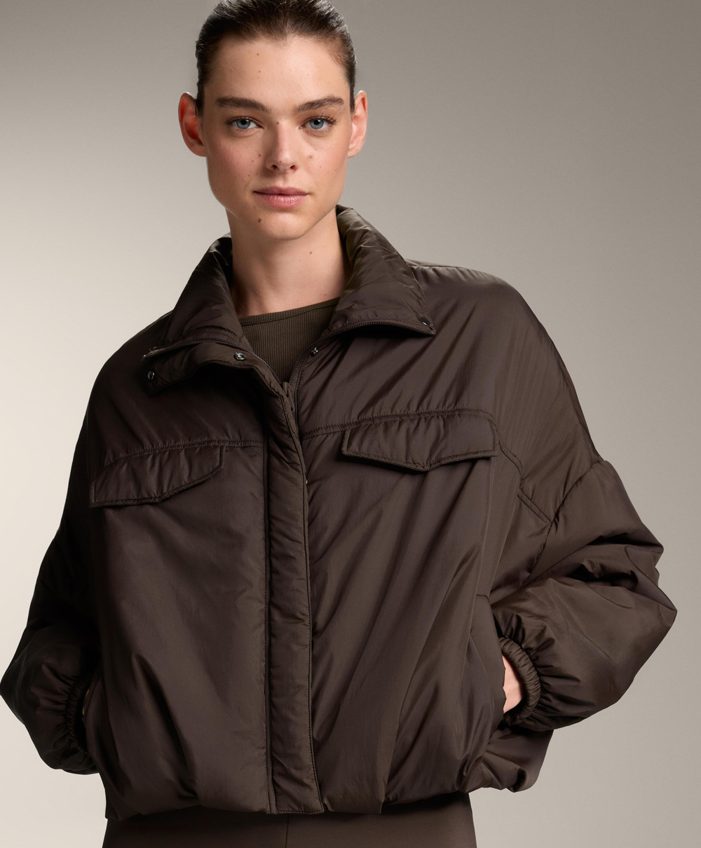 Oysho Водоотталкивающая куртка-баллон FELLEX® AEROGEL, коричневый