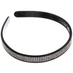 Ободок для волос «ФЕРГАМО», ширина 1,5см, цвет черный ( подвес)