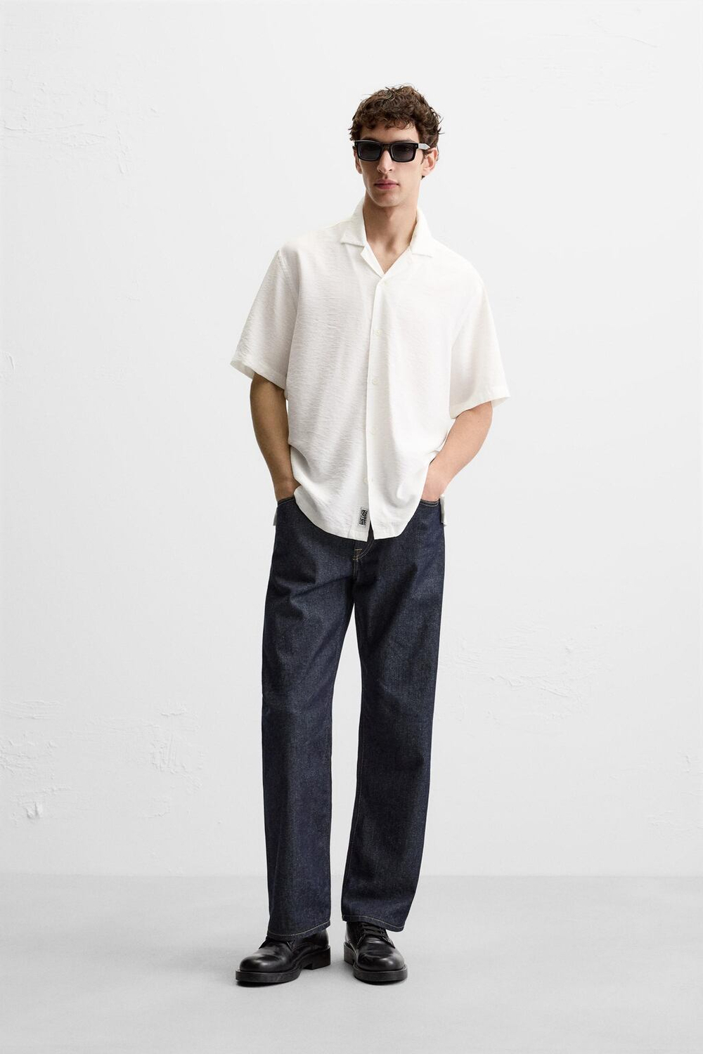 Рубашка relaxed fit из струящейся ткани