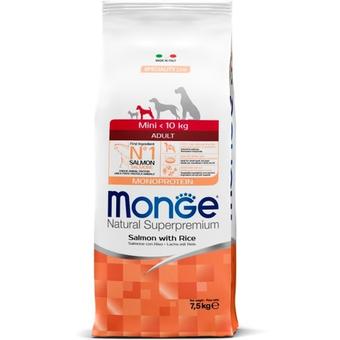 Сухой корм Monge Dog Speciality Line Monoprotein Mini для взрослых собак мелких пород, из лосося с рисом 7,5 кг