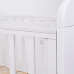 Кроватка детская Топотушки Мария 6 маятник, белая