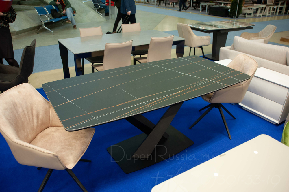 Стол DT-2017 черная керамика MR32 (180)