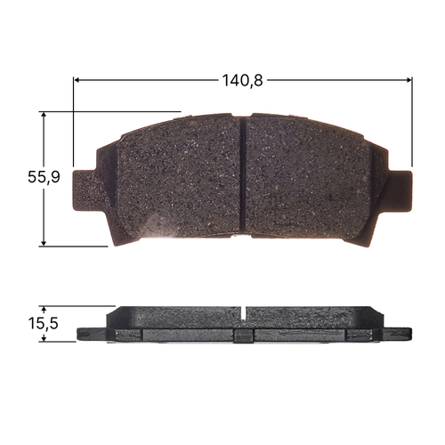 Колодки тормозные дисковые Avantech передние (противоскрипная пластина в компл.) AV803