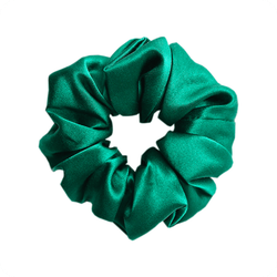 Шелковая резинка большая, изумруд, фото 1