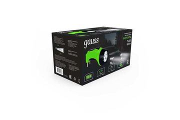 Фонарь ручной 7LED lead acid 700mAh GF105 черный/зеленый Gauss