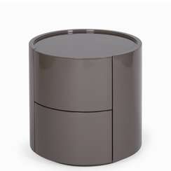 Прикроватная тумба Cecily 44х44 см, серая