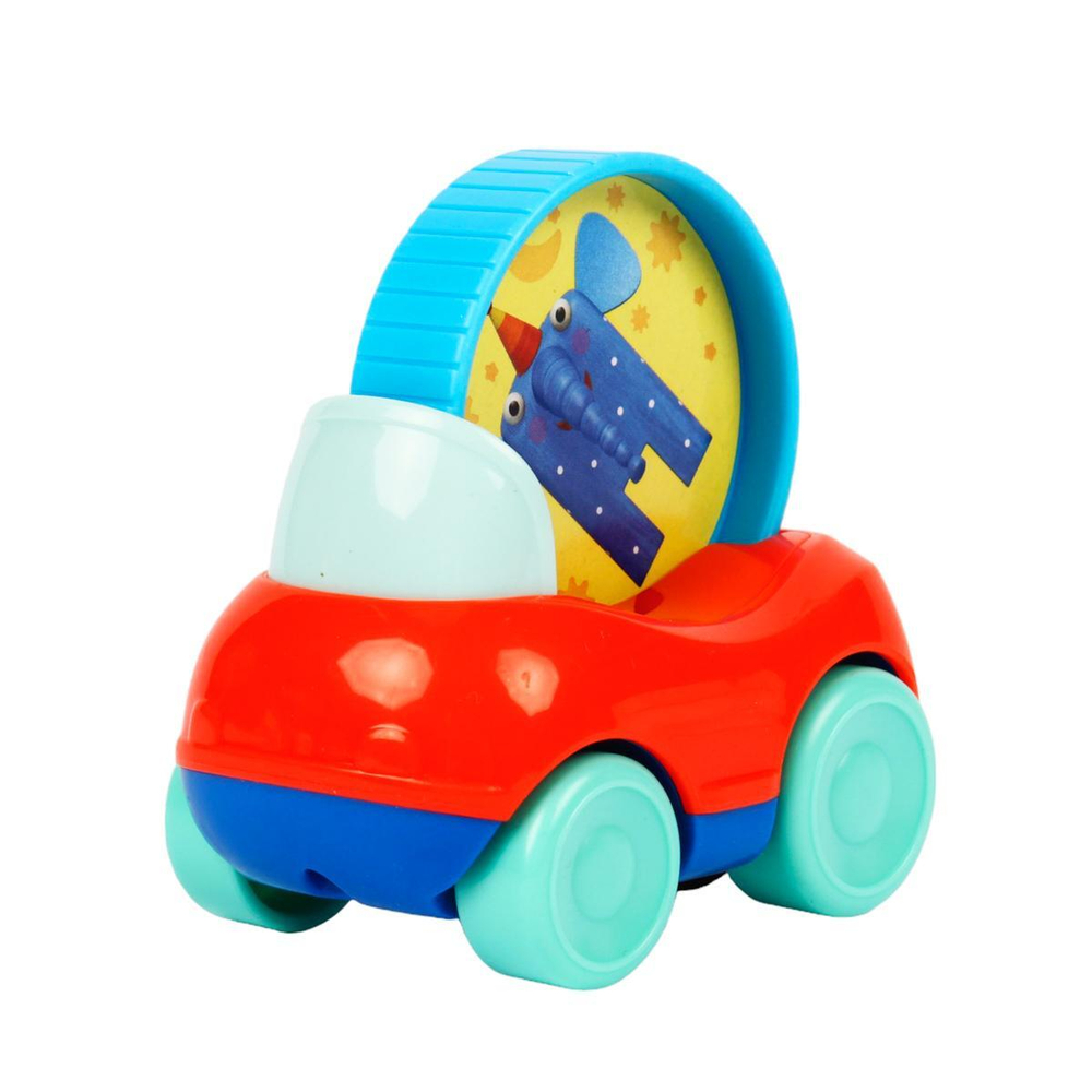 Машинка Деревяшки "Слон Ду-Ду" с кругом