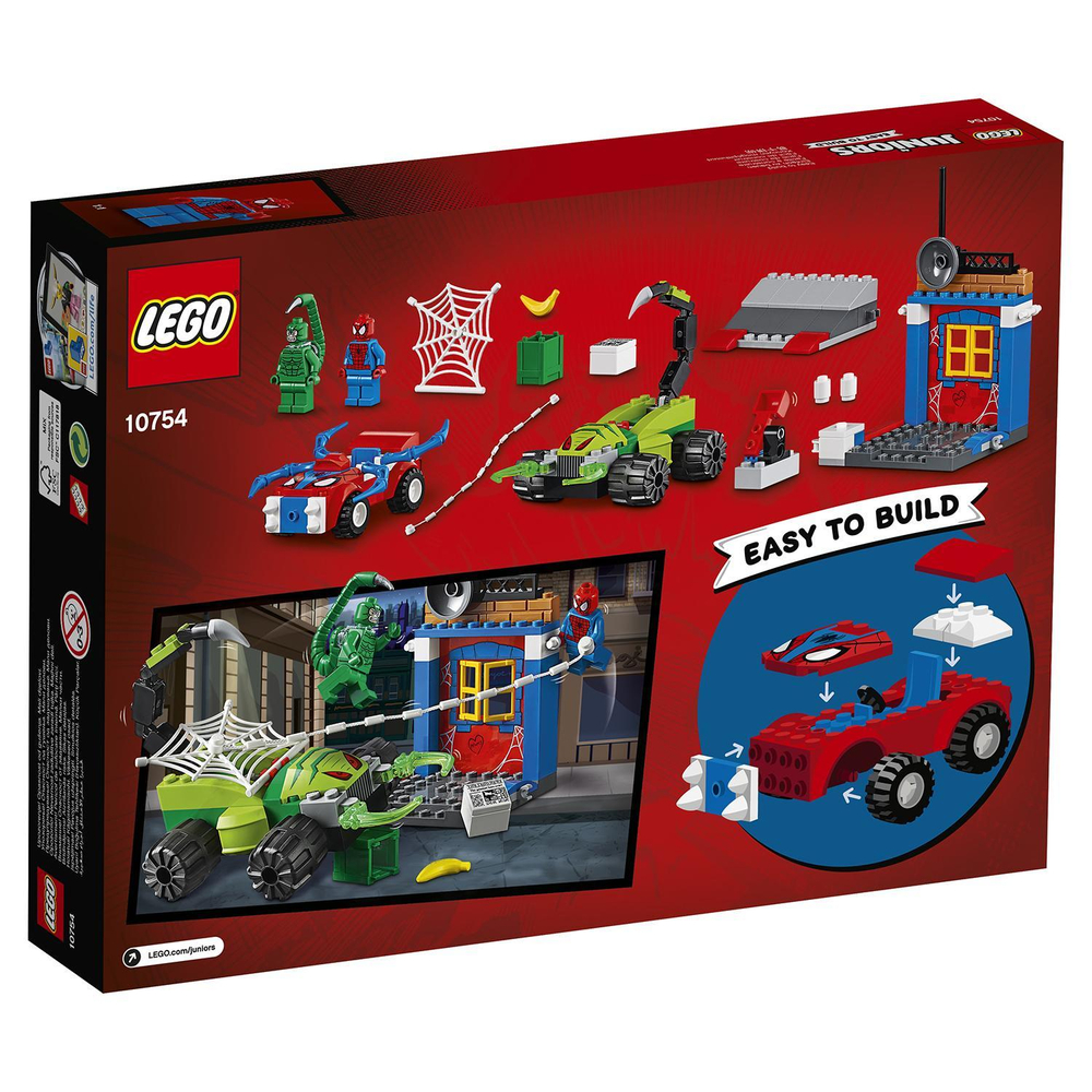 LEGO Juniors: Решающий бой Человека-паука против Скорпиона 10754 — Spider-Man vs. Scorpion Street Showdown — Лего Джуниорс Подростки