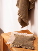 Полотенце для лица из умягченной вафли кремового цвета из коллекции essential, 30x30 см