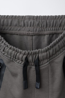 ZARA СПОРТИВНЫЕ БРЮКИ-ДЖОГГЕРЫ, СЕРЫЙ